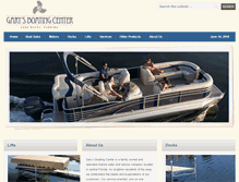 Tablet Screenshot of garysboating.com
